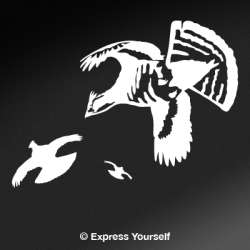 Winged Woods Grouse Decal