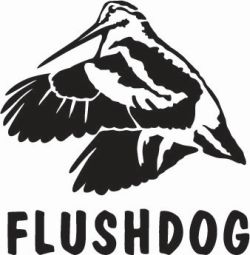 Woodcock in Flight Flush Dog Decal