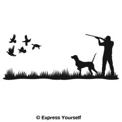 Grouse Heaven English Pointer Mural Decal