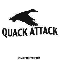 Quack Attack Duck 2 Decal