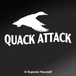 Quack Attack Duck 2 Decal