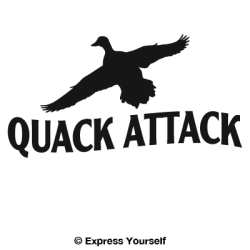 Quack Attack Duck 3 Decal