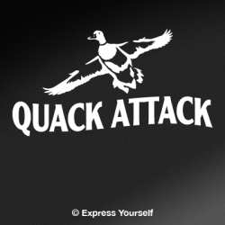 Quack Attack  Duck 4 Decal