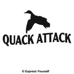 Quack Attack  Duck 5 Decal