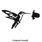 Hummingbird Wall Decal