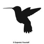 Hummingbird Silhouette Wall Decal