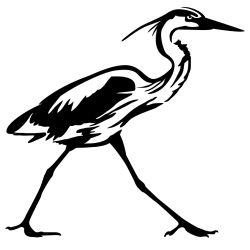 Great Heron Wall Decal