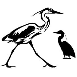 Great Herons Wall Decal