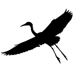 Heron in Flight Wall Decal