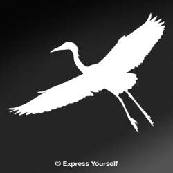 Heron in Flight Decal