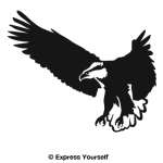 The Eagle is Landing Wall Decal