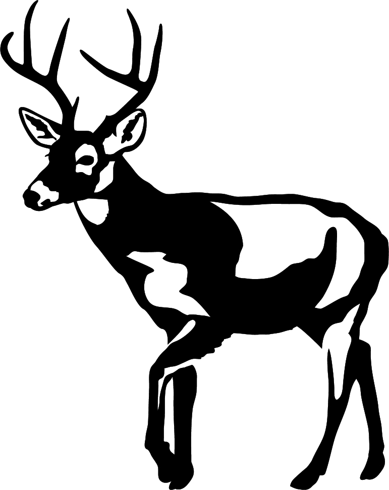 Cautious Buck Wall Decal