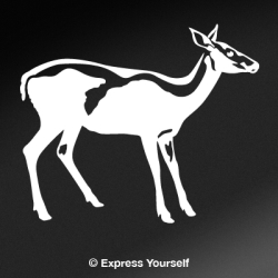 Startled Doe Decal