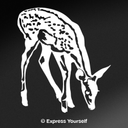 Feeding Fawn Decal