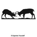 Battling Bucks Wall Decal