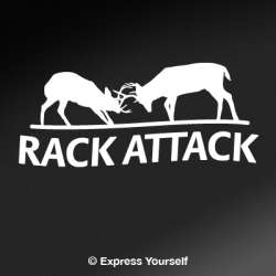 Rack Attack7 Whitetail Deer Decal