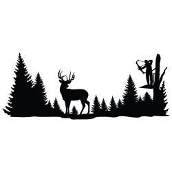 Clear Shot Whitetail Deer Wall Decal