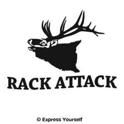Rack Attack Elk Decal