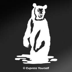 Grizzly Standing Decal