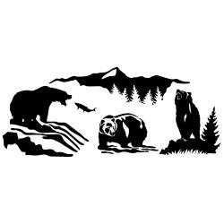 Wilderness Kodiaks Bear Wall Decal