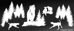 Black Bear Bounty Mural Decal