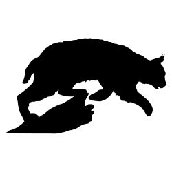 Bobcat on the Hunt Wall Decal