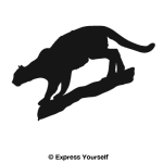 Cougar Ready to Leap Wall Decal