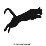 Cougar Leap Wall Decal