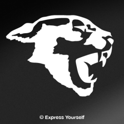 Cougar Face Decal