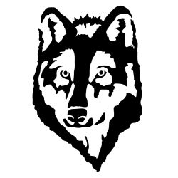 Wolf Front Portrait Wall Decal