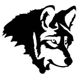 Wolf Profile Wall Decal