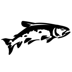 Leaping Trout Wall Decal