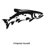 Leaping Trout Decal