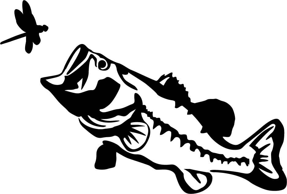 Largemouth Bass Stencil