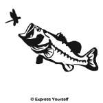 Big Mouth Largemouth Bass Wall Decal