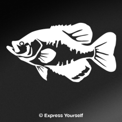 Black Crappie Decal