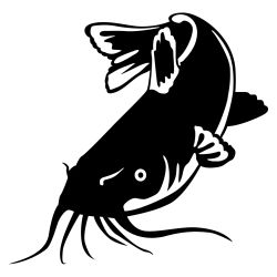 Catfish Feeding Wall Decal