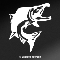 Sockeye Salmon Jump Decal