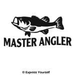 Master Angler Bass Decal