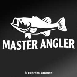 Master Angler Bass Decal