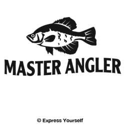 Master Angler Crappie Decal