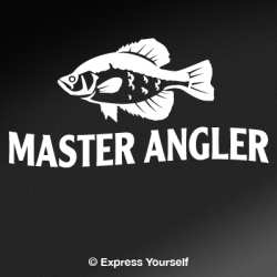 Master Angler Crappie Decal