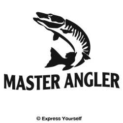 Master Angler Muskie 2 Decal