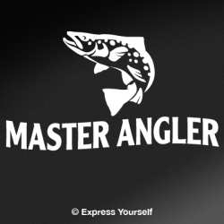 Master Angler Trout Decal