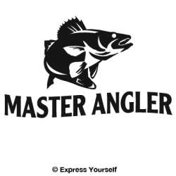 Master Angler Walleye Decal