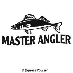 Master Angler Walleye 2 Decal