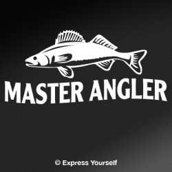 Master Angler Walleye 2 Decal