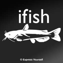 ifish Catfish  Decal