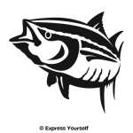 Yellowfin Tuna Wall Decal