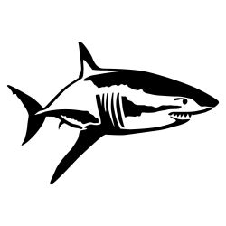 Great White Cruising Wall Decal